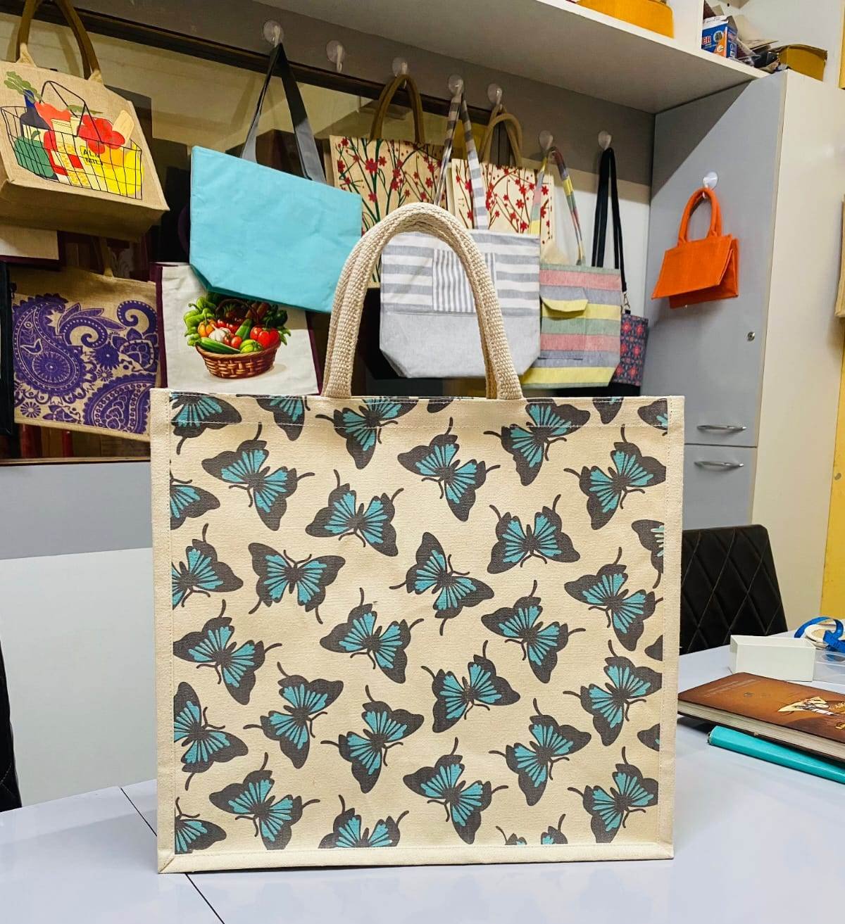 Juco jute and cotton blend bag product